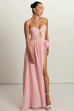 Load image into Gallery viewer, The Rosette Gown - Pink
