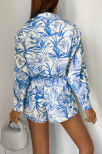 Load image into Gallery viewer, Kiah Shirt - Blue Floral
