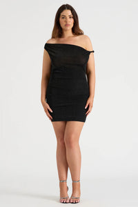 The Twist Mini Dress - Black