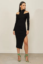 Load image into Gallery viewer, Patrice Midi Dress - Black
