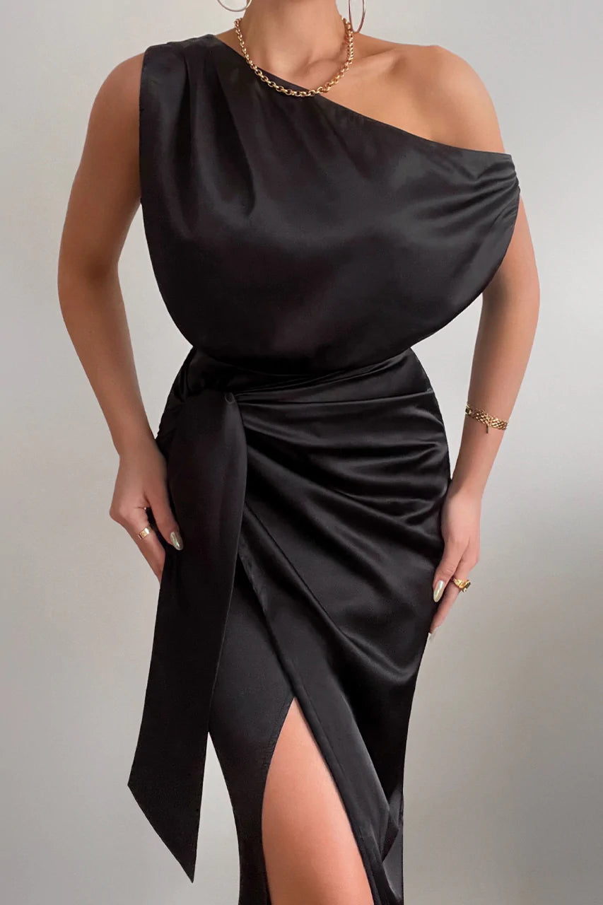 Charisma Midi Dress - Black