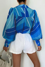 Load image into Gallery viewer, Fleetwood Blouse - Blue Rowena
