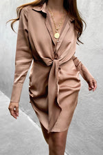 Load image into Gallery viewer, Ruby Shirt Dress - Mocha
