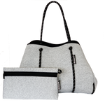 Load image into Gallery viewer, Light Grey Neoprene Tote
