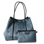Load image into Gallery viewer, Luxe Teal Neoprene Tote
